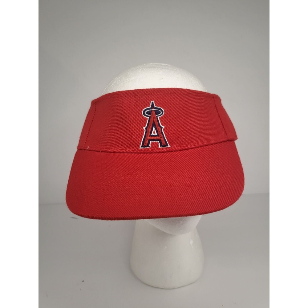MLB Anaheim Los Angeles Angels Red Golf Visor Hat Adjustable Sixth Man Promotion